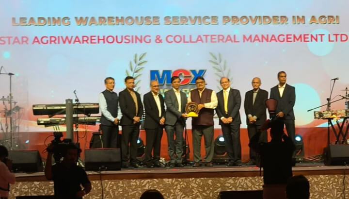 ‘Leading Warehouse Service Provider in Agri’ at the MCX Awards 2024